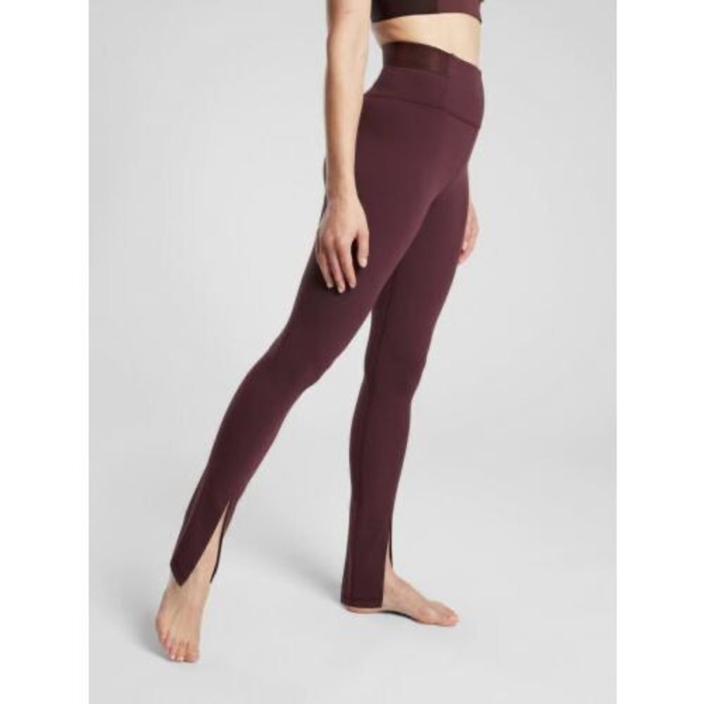 Athleta Aura Split Pant in Powervita Burgundy Size S - Picture 5 of 9